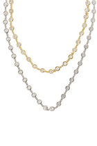 Double Drop Two-Tone Necklace